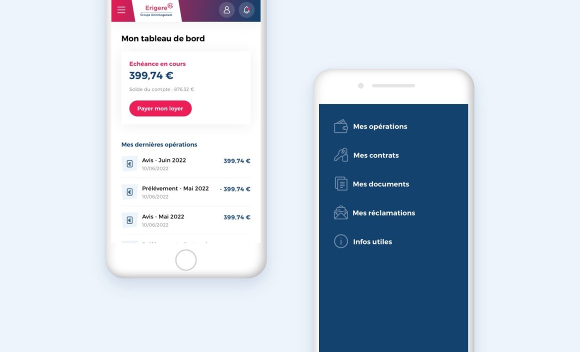 Application bailleur social Erigere Groupe Action Logement