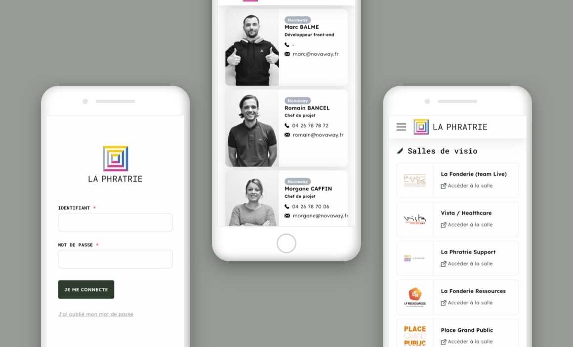 salles de réunion virtuelles intranet La Phratrie