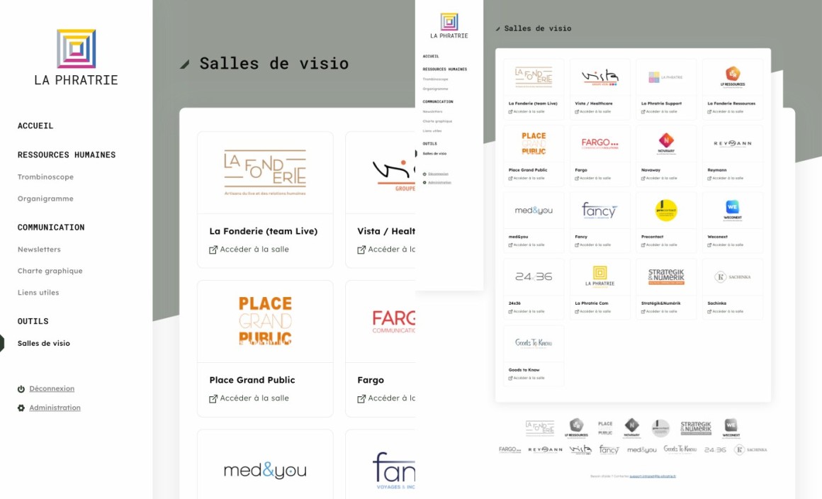 intranet responsive la phratrie