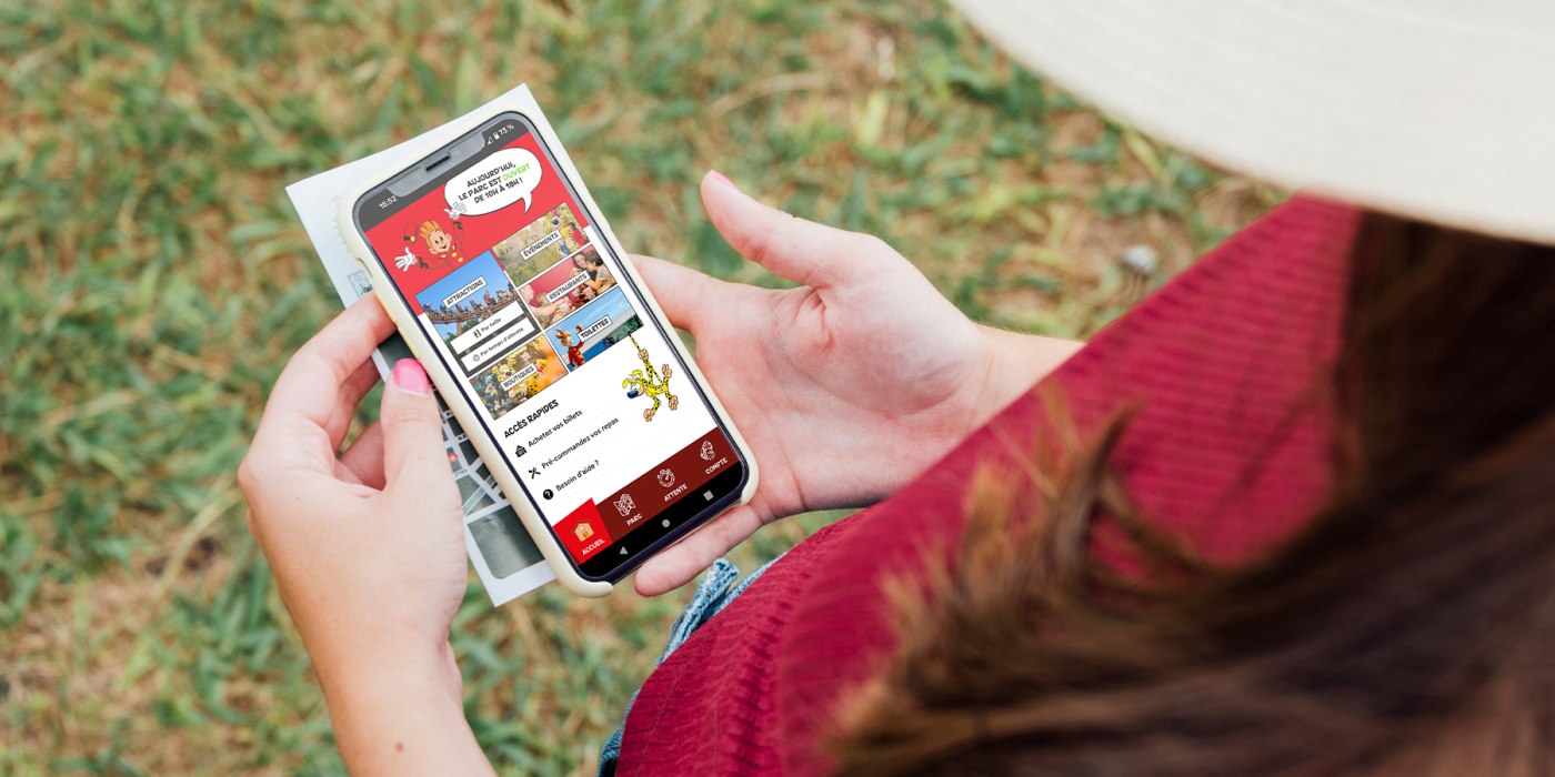 Application mobile développée pour Le Parc Spirou