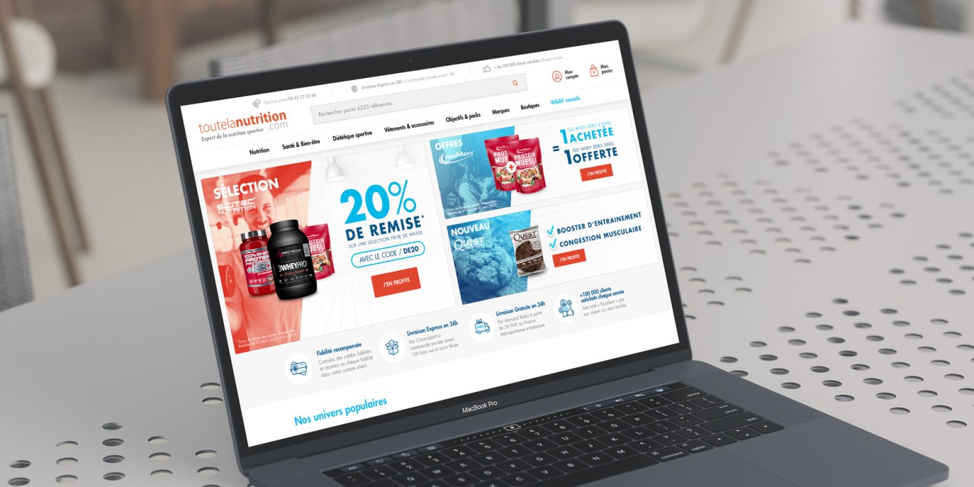 Refonte de la plateforme e-commerce Toutelanutrition.com