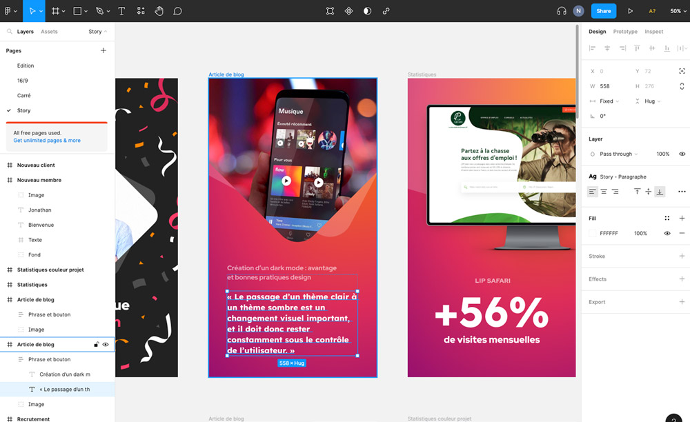 invision studio explication webdesign